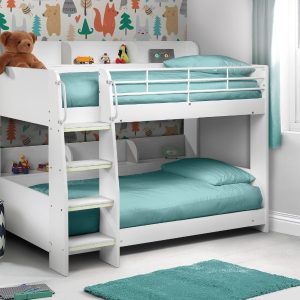 Julian Bowen Domino Bunk Bed Single White Bunk Bed | Bed Sava