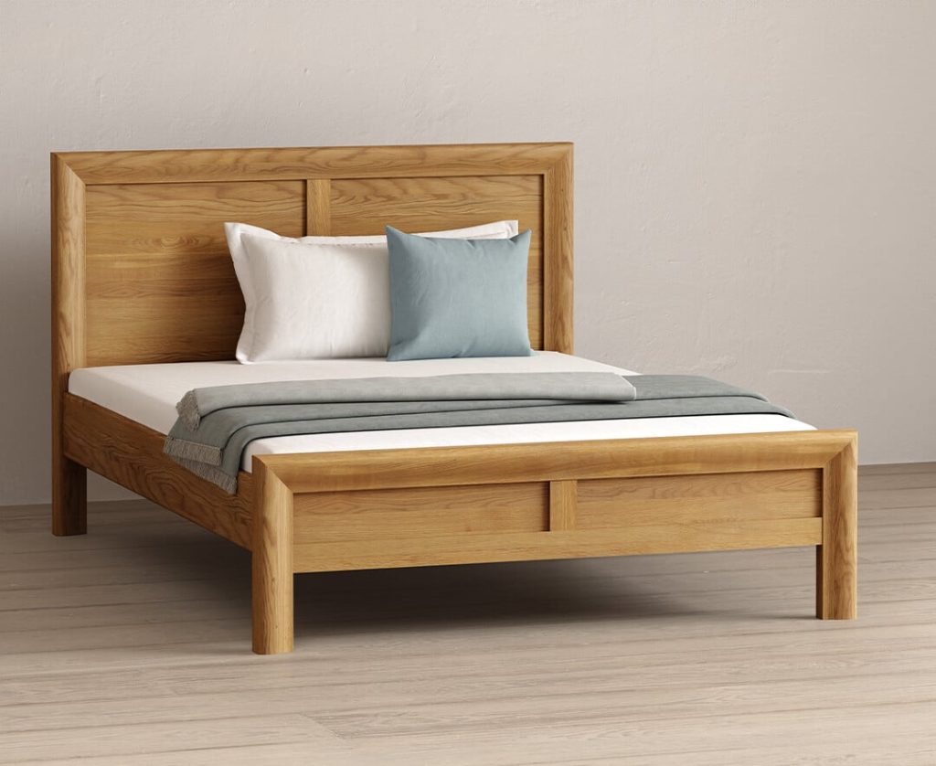 Eclipse Solid Oak Kingsize Bed