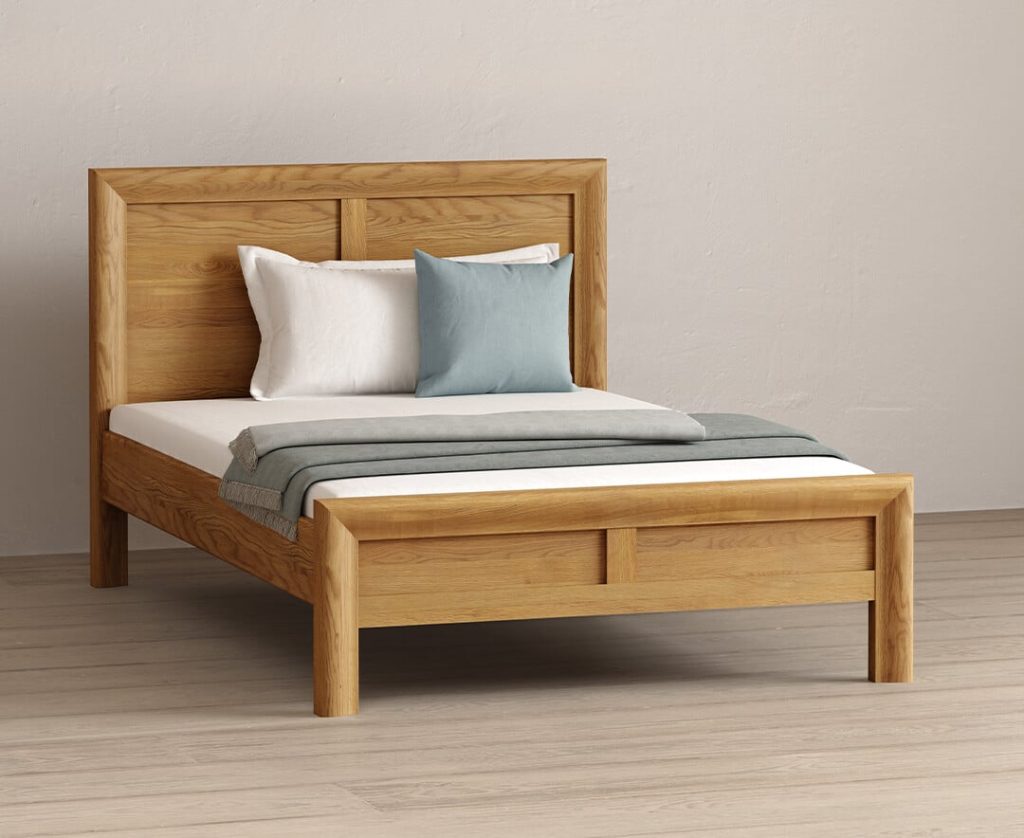 Eclipse Solid Oak Double Bed