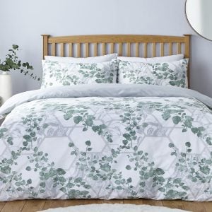 Silentnight Eco Comfort Sustainable Duvet Set  Trailing Leaf Single Duvet Cover | Bed Sava