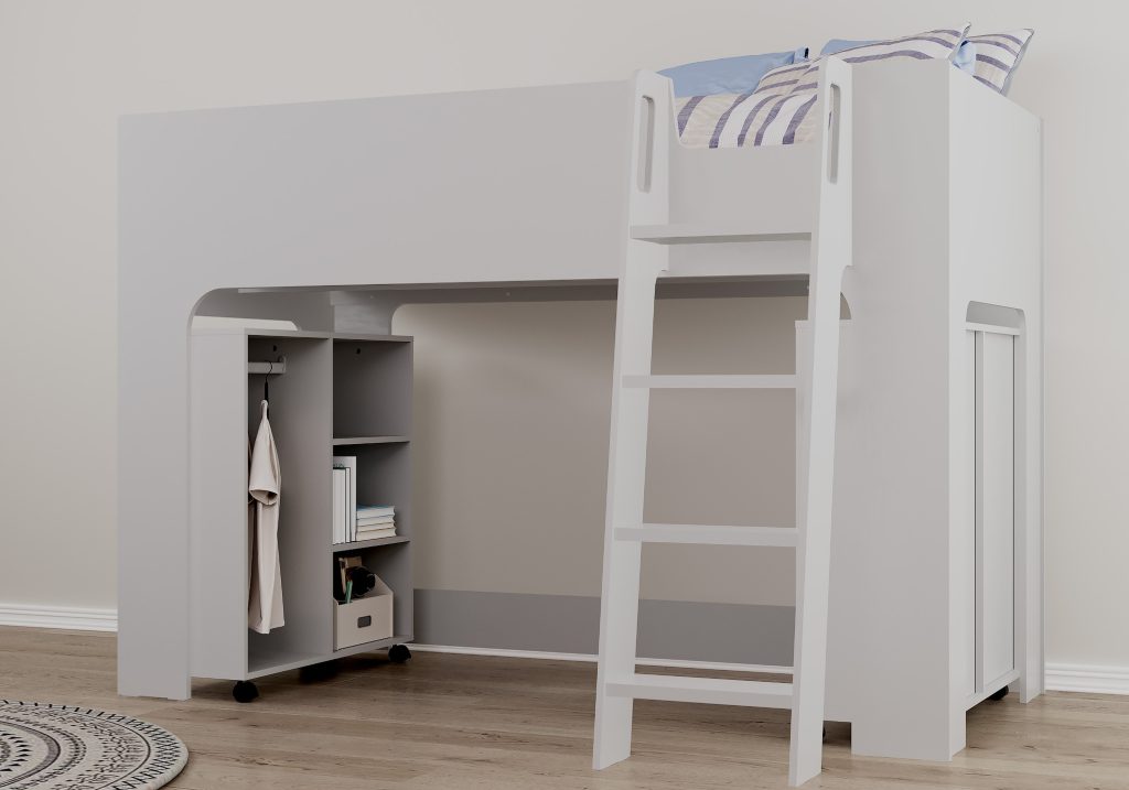 Flintshire Furniture Eden Mid Sleeper-Grey