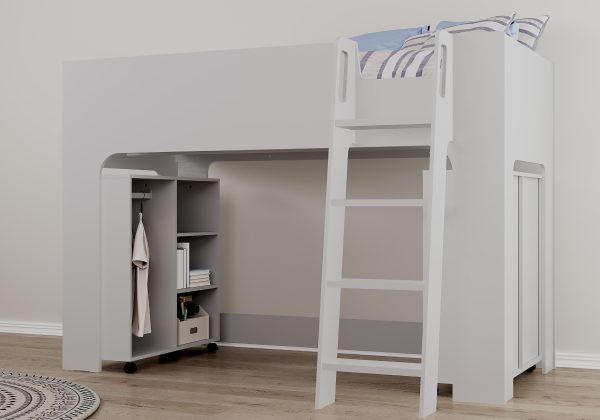 Flintshire Furniture Eden Mid Sleeper Grey | Bed Sava