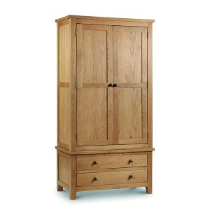 Julian Bowen Marlborough Combination Wardrobe Oak Wardrobe | Bed Sava