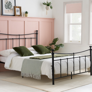 Birlea Emily Small Double Black Metal Bed | Bed Sava