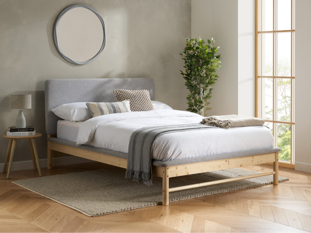Birlea Ezra Scandi Bed King Size Wooden Bed