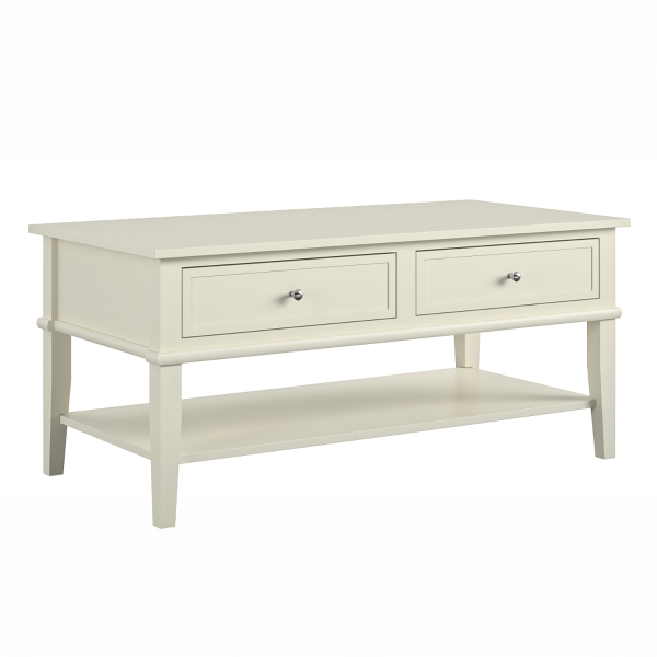 Dorel Franklin Coffee Table White | Bed Sava