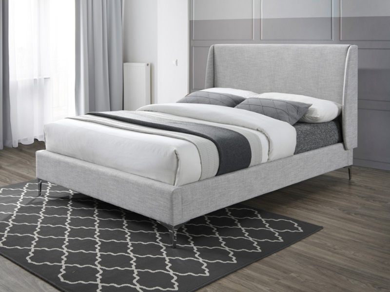 Snuggle Beds Fritton King Size Stone Fritton Fabric Bed