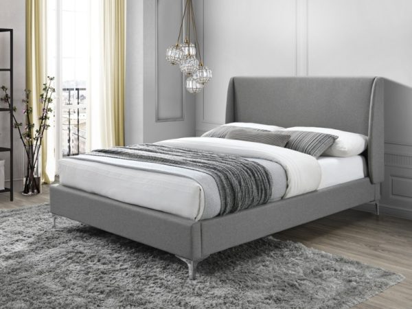 Snuggle Beds Fritton King Size Grey Fritton Fabric Bed | Bed Sava