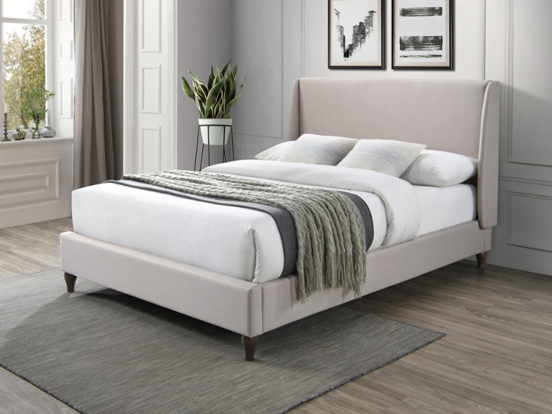 Snuggle Beds Fritton King Size Sandstone Fritton Fabric Bed