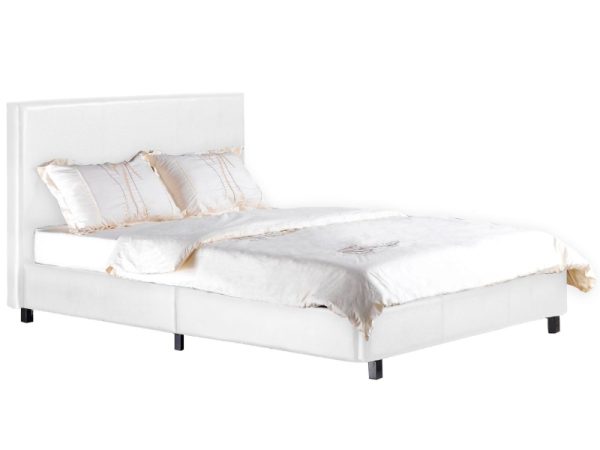 Heartlands Furniture Fusion Single White Faux Leather Leather Bed | Bed Sava