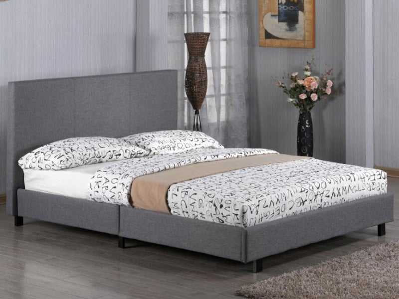 Heartlands Furniture Fusion Grey Fabric Small Double Fabric Bed