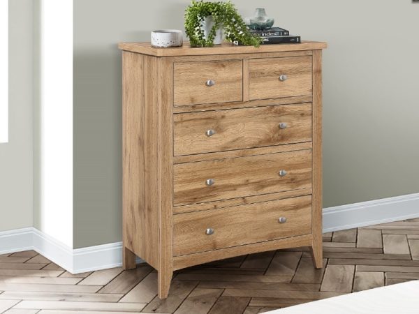 Birlea Hampstead 3 Plus 2 Chest Drawer Chest | Bed Sava