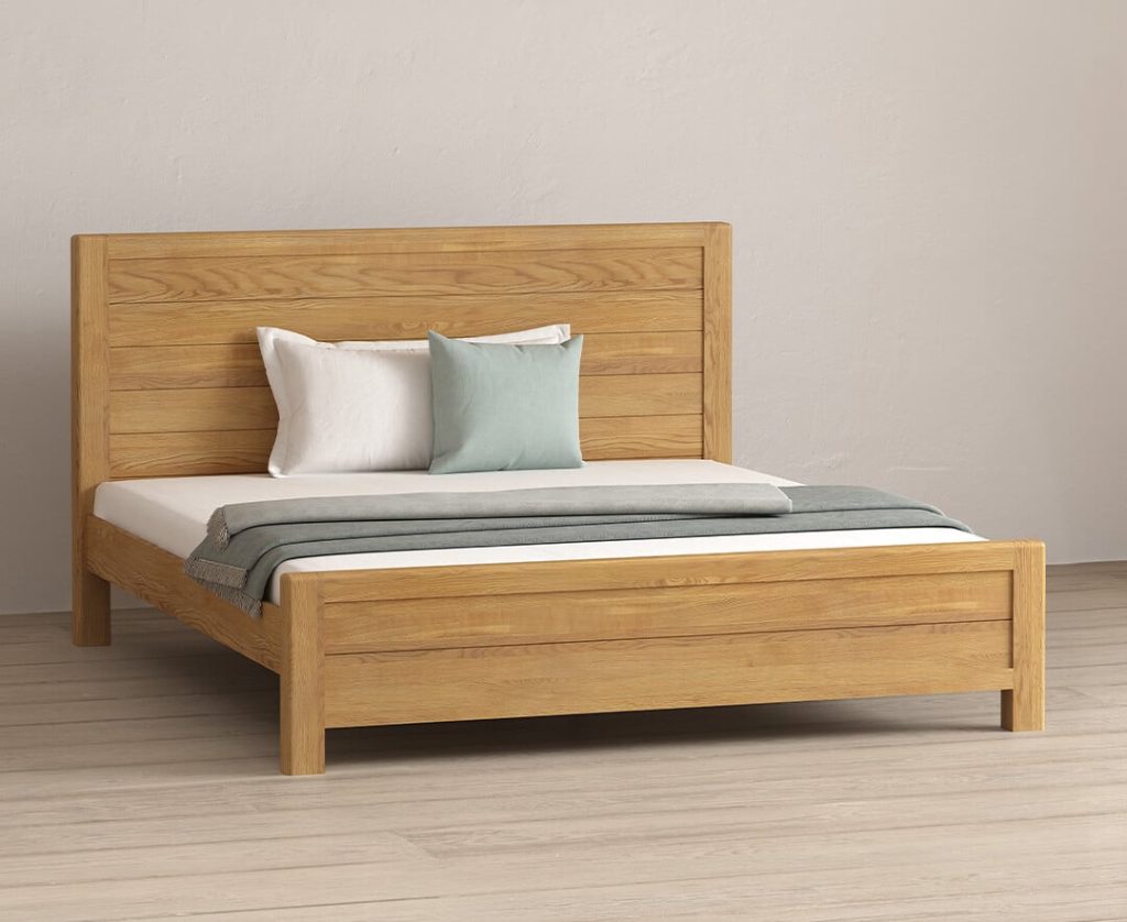 Harper Solid Oak Super King Bed
