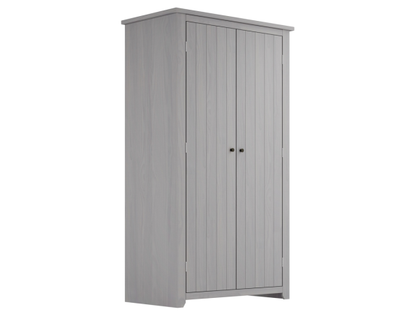 LPD Furniture Havana 2 Door Grey Wardrobe | Bed Sava