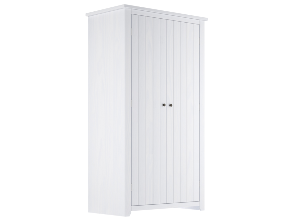 LPD Furniture Havana 2 Door White Wardrobe | Bed Sava