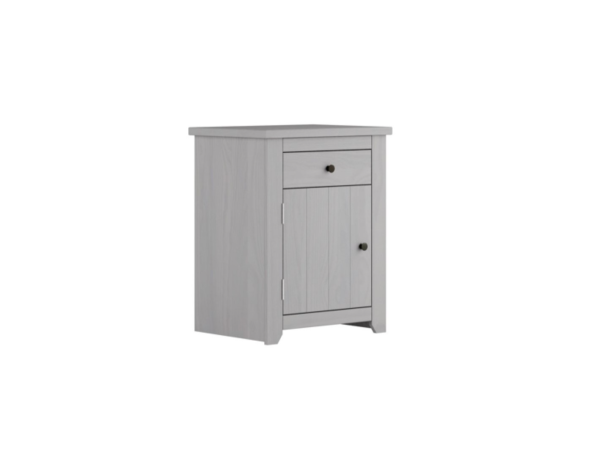 LPD Furniture Havana 1 Drawer Grey Bedside Chest | Bed Sava