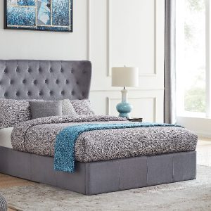 Flintshire Furniture Holway Ottoman Bed King Size Grey Fabric Bed | Bed Sava