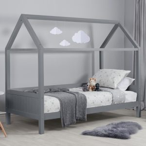 Birlea Home Bed Single Grey Childrens Bed | Bed Sava