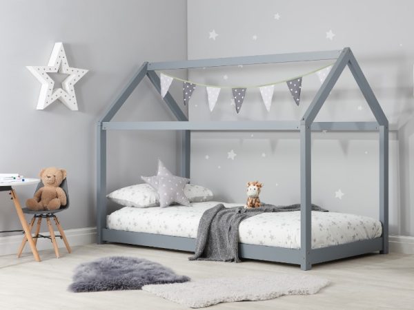 Birlea House Bed Single Grey Childrens Bed | Bed Sava