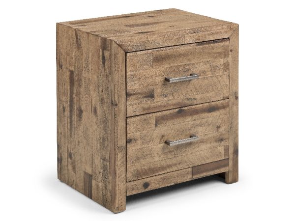 Julian Bowen Hoxton 2 Drawer Bedside Bedside Chest | Bed Sava
