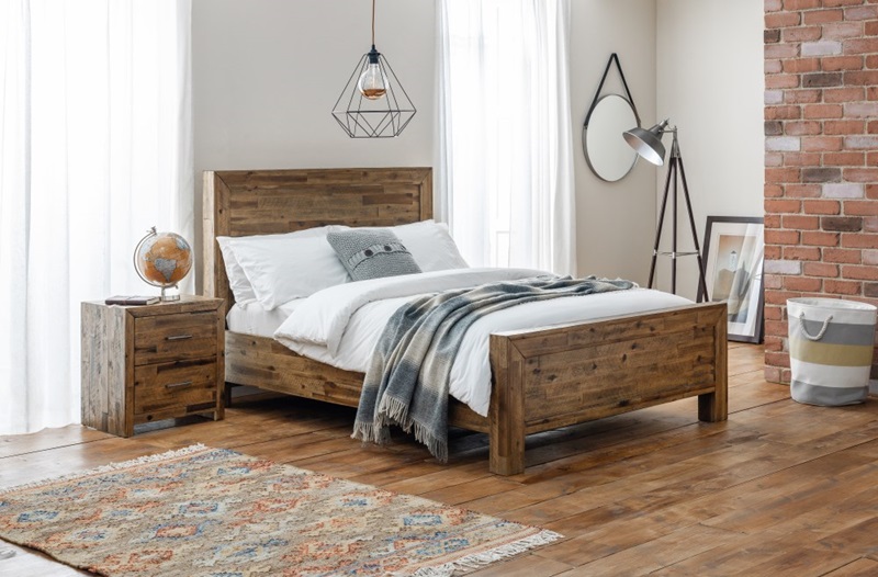 Julian Bowen Hoxton Bed Double Wooden Bed