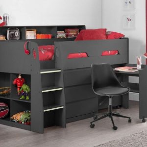 Julian Bowen Jupiter Midsleeper Single Anthracite Mid Sleeper | Bed Sava