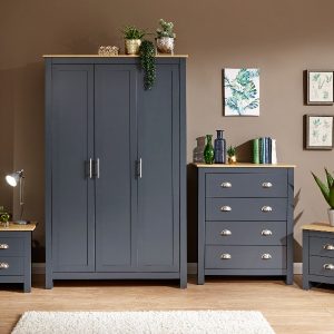 GFW Lancaster 4 Piece Set Paint Blue Bedroom Set | Bed Sava