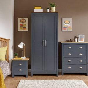 GFW Lancaster 3 Piece Set Paint Blue Bedroom Set | Bed Sava