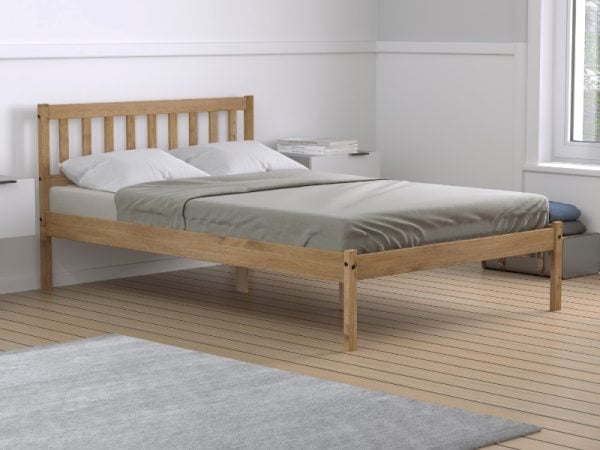Birlea Lisbon Small Double Wooden Bed | Bed Sava