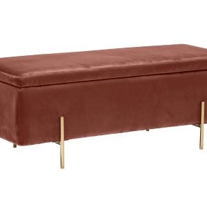 LPD Furniture Lola Ottoman Pink Blanket Box | Bed Sava