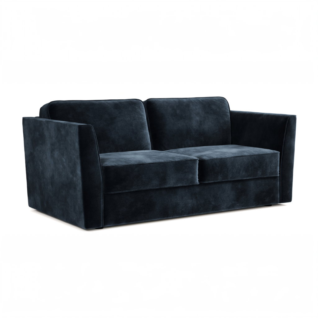 Jay Be® Elegance Sofa Bed with e Sprung™ Mattress  Three seater Luxe Velvet Charcoal | Bed Sava