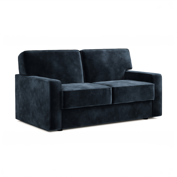Jay Be® Linea Sofa Bed with e Sprung™ Mattress  Two seater Luxe Velvet Charcoal | Bed Sava