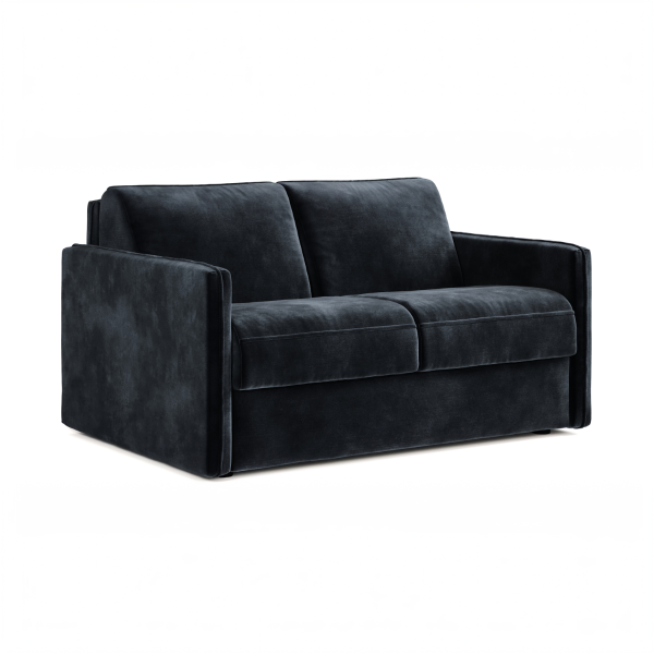 Jay Be® Slim Sofa Bed with e Sprung™ Mattress  Two seater Luxe Velvet Charcoal | Bed Sava