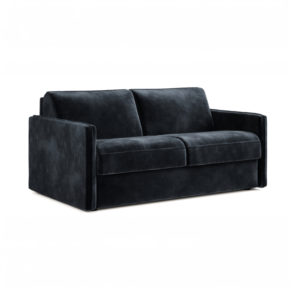 Jay Be® Slim Sofa Bed with e Sprung™ Mattress  Three seater Luxe Velvet Charcoal | Bed Sava