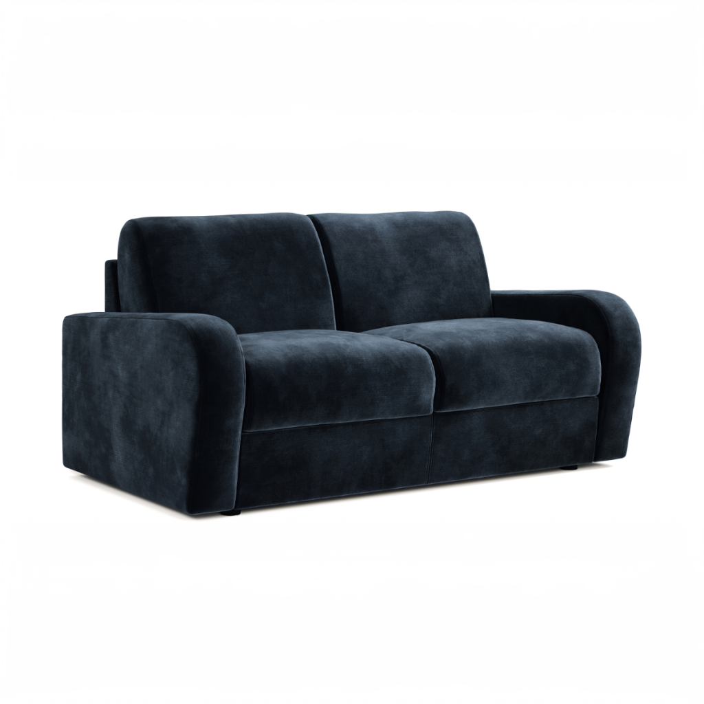 Jay Be® Deco Sofa Bed with e Sprung™ Mattress  Two seater  Luxe Velvet Charcoal | Bed Sava