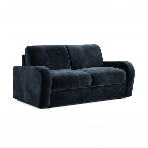 Jay Be® Deco Sofa Bed with e Sprung™ Mattress  Two seater  Luxe Velvet Charcoal | Bed Sava