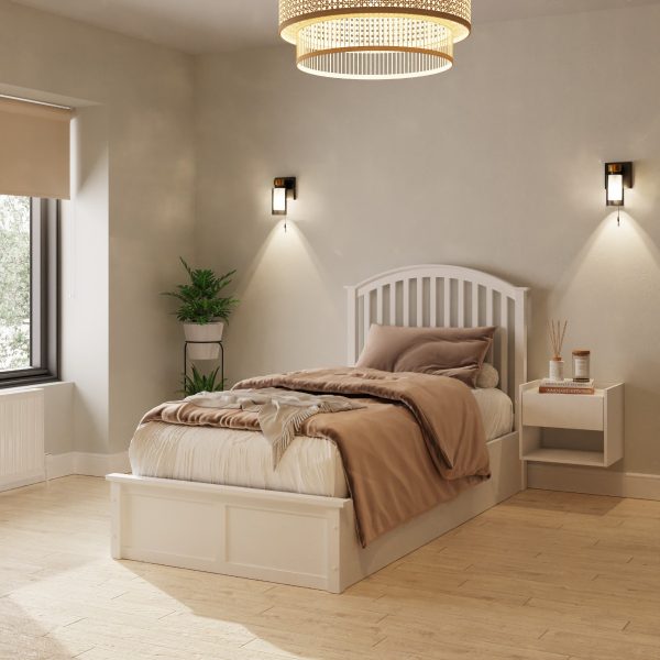 GFW Madrid Storage Bed White Single | Bed Sava