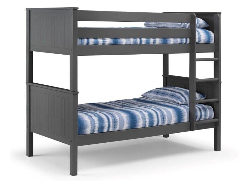 Julian Bowen Maine Bunk Bed Single Anthracite Bunk Bed | Bed Sava