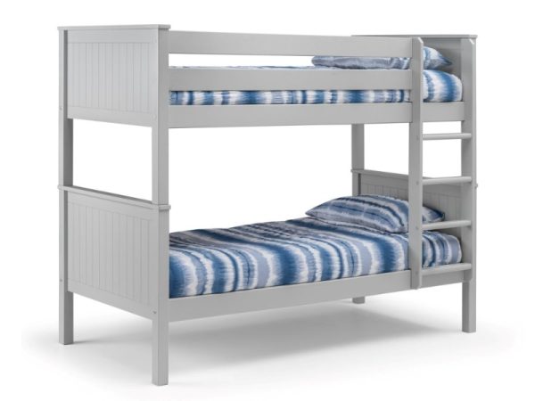 Julian Bowen Maine Bunk Bed Single Dove Grey Bunk Bed | Bed Sava