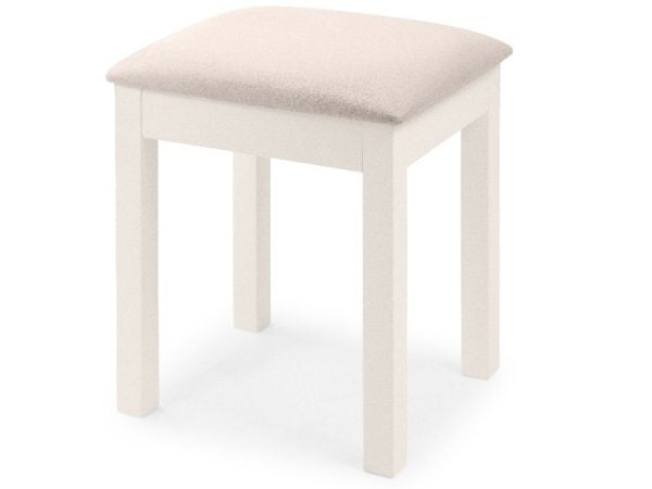 Julian Bowen Maine Dressing Stool Surf White Stool | Bed Sava