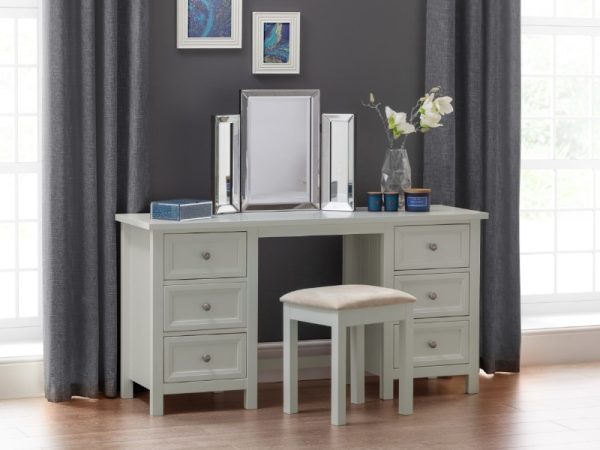 Julian Bowen Maine Dressing Table Dove Grey Dressing Table | Bed Sava