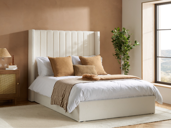 Birlea Maisey Boucle Double Ottoman Bed | Bed Sava