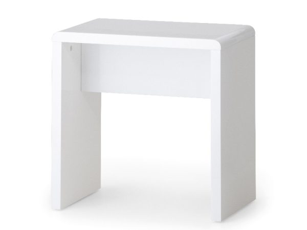 Julian Bowen Manhattan Dressing Stool White Stool | Bed Sava