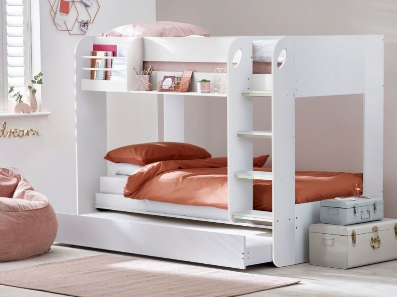 Julian Bowen Mars White Bunk Bed | Bed Sava