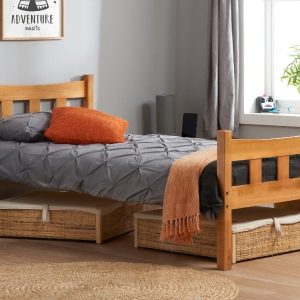 Birlea Miami Single Natural Pine Wooden Bed | Bed Sava