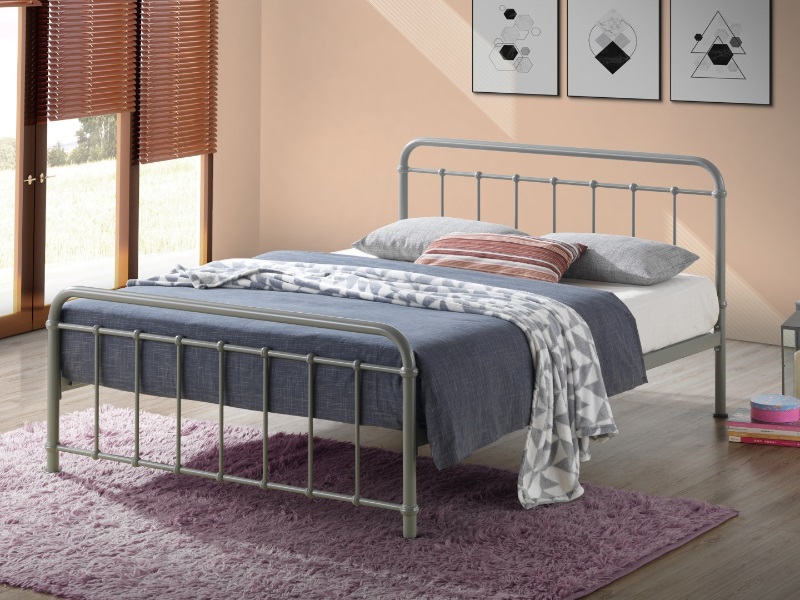 Time Living Miami Double Pebble Metal Bed