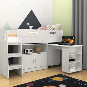 Kidsaw Mid Sleeper Desk Bed Cabin Bed | Bed Sava