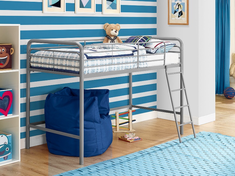 Dorel Midsleeper Bunk Bed Single Grey Bunk Bed | Bed Sava