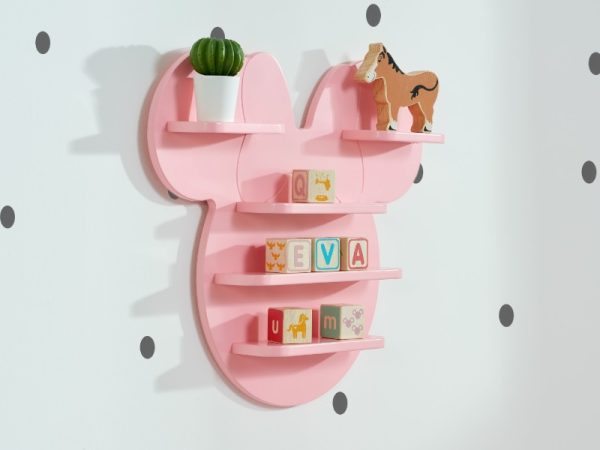 Disney Home Minnie Mouse Shelf Bedroom Furniture | Bed Sava