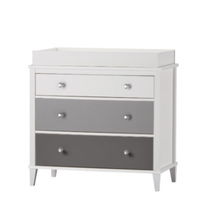 Little Seeds Monarch Hill Poppy 3DRW Changing Table Grey Grey Changing Table | Bed Sava